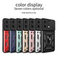 For Xiaomi Redmi Note 13 5G Sliding Camera Cover Design TPU Hybrid PC Phone Case(Mint Green)