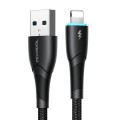 JOYROOM SA32-AL3 Starry Series 3A USB to 8 Pin Fast Charging Data Cable, Length:1m(Black)