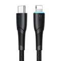 JOYROOM SA32-CL3 Starry Series 30W USB-C / Type-C to 8 Pin Fast Charging Data Cable, Length:1m(Black