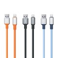 WK WDC-17 2.4A USB to 8 Pin Silicone Data Cable, Length: 1.2m(Orange)