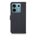 For Xiaomi Redmi Note 13 KHAZNEH Custer Texture RFID Genuine Leather Phone Case(Blue)