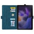 For Samsung Galaxy Tab A9+ Love Butterfly Embossed Leather Tablet Case(Blue)