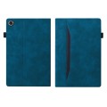 For Samsung Galaxy Tab A9+ Splicing Shockproof Leather Tablet Case(Blue)