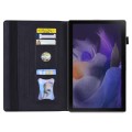 For Samsung Galaxy Tab A9 Splicing Shockproof Leather Tablet Case(Black)