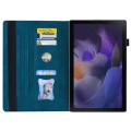 For Samsung Galaxy Tab A9 Splicing Shockproof Leather Tablet Case(Blue)