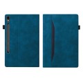 For Samsung Galaxy Tab S9 FE Splicing Shockproof Leather Tablet Case(Blue)