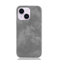 For iPhone 14 Plus Litchi Texture Back Cover Phone Case(Grey)