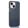For iPhone 14 Plus Litchi Texture Back Cover Phone Case(Blue)