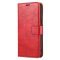 For iPhone 15 Pro Max Crazy Horse Texture Detachable Horizontal Flip PU Case(Red)