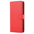 For iPhone 15 Pro Cross Texture Detachable Horizontal Flip PU Leather Case(Red)
