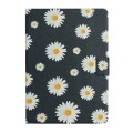 For Samsung Galaxy Tab A9+ Flower Pattern Horizontal Flip PU Tablet Case with Sleep / Wake-up Functi