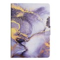 For Samsung Galaxy Tab A9+ Marble Pattern Smart PU Tablet Case with Sleep / Wake-up Function(Purple)