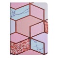 For Samsung Galaxy Tab A9 Marble Pattern Smart PU Tablet Case with Sleep / Wake-up Function(Splicing