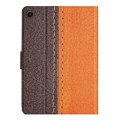 For Samsung Galaxy Tab A9 Stitching Solid Color Smart PU Tablet Case with Sleep / Wake-up Function(O