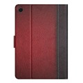 For Samsung Galaxy Tab A9 Stitching Solid Color Smart PU Tablet Case with Sleep / Wake-up Function(R