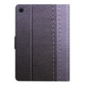 For Samsung Galaxy Tab A9 Stitching Solid Color Smart PU Tablet Case with Sleep / Wake-up Function(G