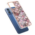 For Motorola Moto G34 Electroplating IMD TPU Phone Case(Pink Scales)