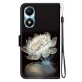 For Honor X5 Plus / Play 40C Crystal Texture Colored Drawing Leather Phone Case(Crystal Peony)