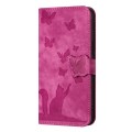 For Xiaomi 14 Butterfly Cat Embossing Flip Leather Phone Case(Pink)