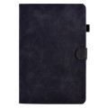 For Samsung Galaxy Tab A9 Embossed Smile Flip Smart Leather Tablet Case(Black)