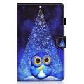 For Samsung Galaxy Tab A9+ Colored Drawing Stitching Horizontal Flip Leather Tablet Case with Card S