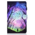 For Samsung Galaxy Tab A9+ Colored Drawing Stitching Flip Leather Tablet Case(Starry Deer)