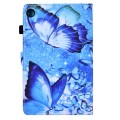 For Samsung Galaxy Tab A9+ Colored Drawing Smart Leather Tablet Case(Butterflies)