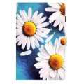 For Samsung Galaxy Tab A9 Colored Drawing Smart Leather Tablet Case(Sunflower)