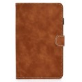 For Samsung Galaxy Tab A9 Cowhide Texture Horizontal Flip Leather Tablet Case(Brown)