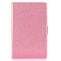 For Samsung Galaxy Tab A9+ Glitter Powder Leather Tablet Case with Sleep / Wake-up Function(Pink)