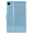 For Samsung Galaxy Tab A9+ Glitter Powder Leather Tablet Case with Sleep / Wake-up Function(Blue)