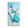 For Samsung Galaxy A24 4G Oil Embossed 3D Drawing Leather Phone Case(3 Butterflies)
