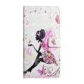 For Samsung Galaxy A24 4G Oil Embossed 3D Drawing Leather Phone Case(Flower Fairy)