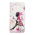 For Samsung Galaxy A04 Core Oil Embossed 3D Drawing Leather Phone Case(Flower Fairy)
