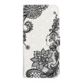 For Samsung Galaxy A04 Core Oil Embossed 3D Drawing Leather Phone Case(Lace Flower)