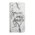 For Samsung Galaxy A54 Oil Embossed 3D Drawing Leather Phone Case(Words Marble)