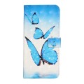 For Samsung Galaxy A04e Oil Embossed 3D Drawing Leather Phone Case(3 Butterflies)