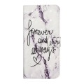 For Samsung Galaxy A04e Oil Embossed 3D Drawing Leather Phone Case(Words Marble)