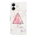 For Samsung Galaxy A04e Oil Embossed 3D Drawing Leather Phone Case(Triangular Marble)