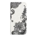 For Samsung Galaxy A03 Core Oil Embossed 3D Drawing Leather Phone Case(Lace Flower)