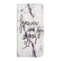 For Samsung Galaxy A03 Core Oil Embossed 3D Drawing Leather Phone Case(Words Marble)
