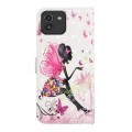 For Samsung Galaxy A03 164mm Oil Embossed 3D Drawing Leather Phone Case(Flower Fairy)