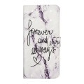 For Samsung Galaxy A03 164mm Oil Embossed 3D Drawing Leather Phone Case(Words Marble)