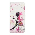 For Samsung Galaxy A41 Oil Embossed 3D Drawing Leather Phone Case(Flower Fairy)