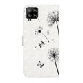 For Samsung Galaxy A22 4G Oil Embossed 3D Drawing Leather Phone Case(Couple Dandelion)