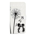 For Samsung Galaxy A02 Oil Embossed 3D Drawing Leather Phone Case(Couple Dandelion)