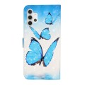 For Samsung Galaxy A32 5G Oil Embossed 3D Drawing Leather Phone Case(3 Butterflies)