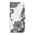 For Samsung Galaxy A32 5G Oil Embossed 3D Drawing Leather Phone Case(Lace Flower)