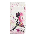 For Samsung Galaxy A12 Oil Embossed 3D Drawing Leather Phone Case(Flower Fairy)