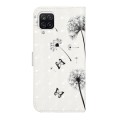 For Samsung Galaxy A12 Oil Embossed 3D Drawing Leather Phone Case(Couple Dandelion)